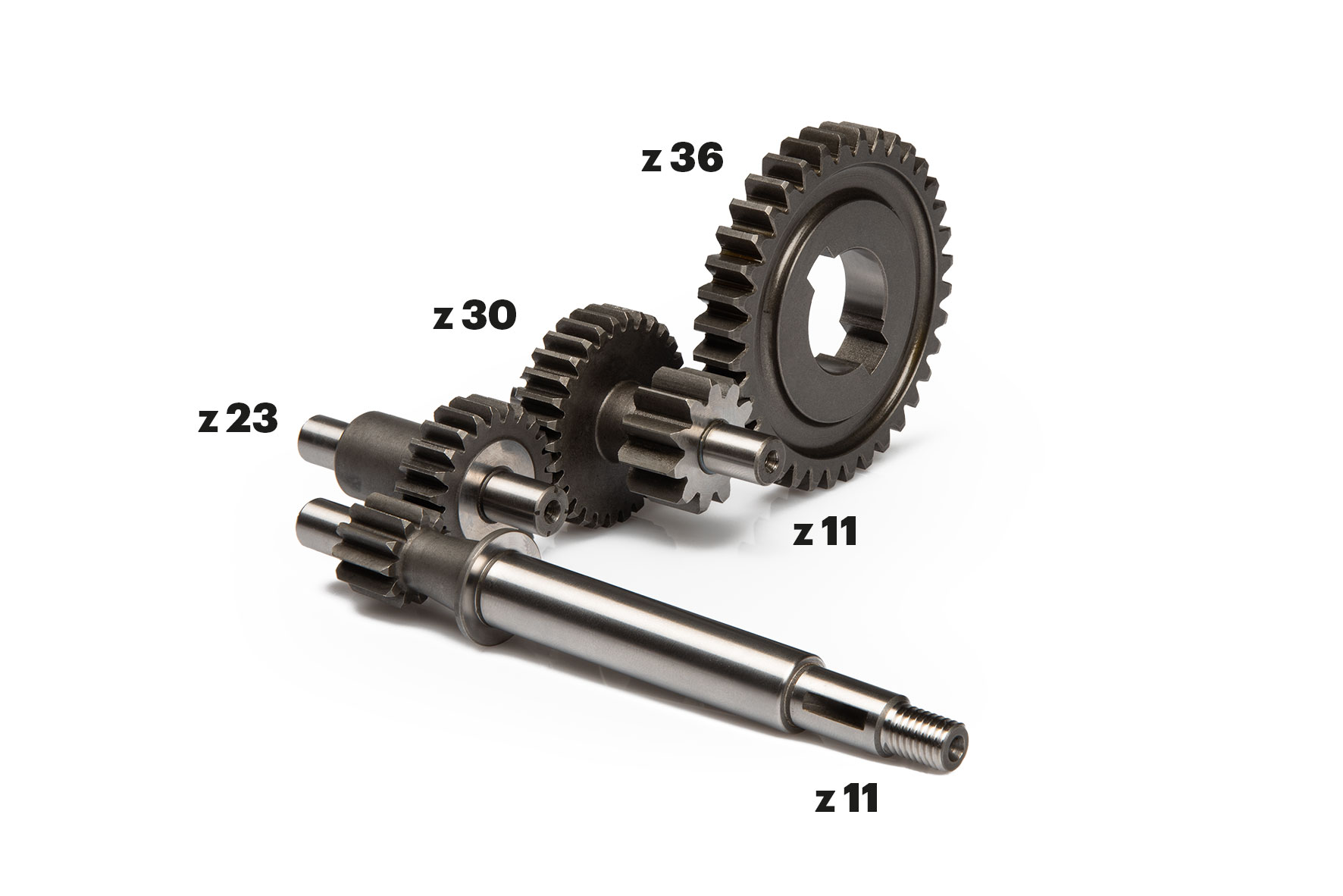Malossi HTQ gears long ratio (9:1) only variator vehicles Piaggio Boss 50 2T